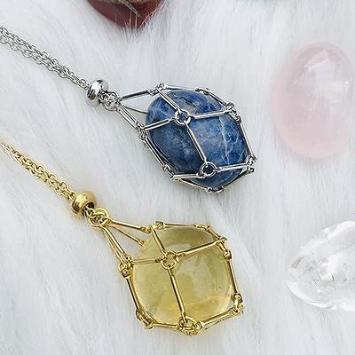 Empty Meditation Stone Holder Crystal Cage Holder Rope Pendant Crystal  Necklace Holder Cord, – the best products in the Joom Geek online store