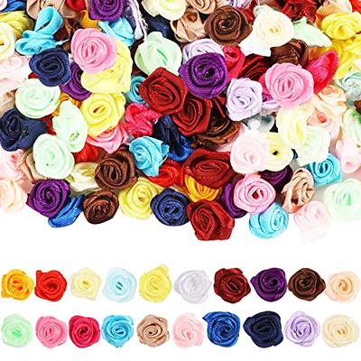 300 Pcs Mini Flower Craft Mini Satin Ribbon Rose Cute Tiny Craft Roses Small  Fabric Flowers for Crafts Multicolor Small Rosette for Crafts, DIY, Sewing,  Wedding, Bride Gift Wrapping Decoration - Yahoo Shopping