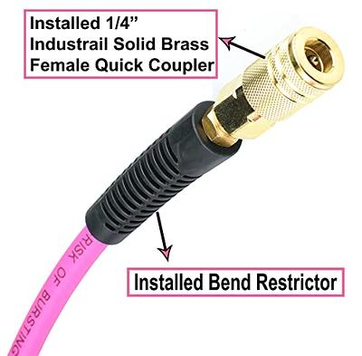 YOTOO Air Hose Lead-in 3/8 in. x 3 ft, 300 PSI Heavy Duty Hybrid