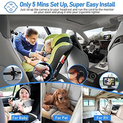 Baby Car Camera HD 1080P 360° Rotating Plug and Play Easy Install 3 Mins  Rear