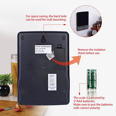 Mainstays Battery Kitchen Scales