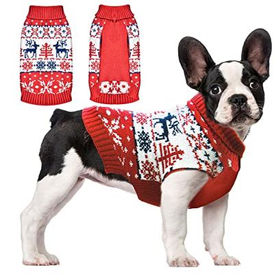  Dog Sweater Dog Pullover Shirt Pet Autumn Winter Warm Clothes  Dog Overalls Cat Clothes Apparel Puppy Striped Sweater Coat Puppy Pajamas  Outfits Dog Sweatshirt Holiday Costumes Grey S : Pet