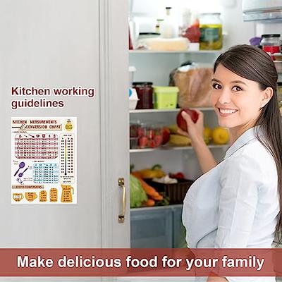 Kitchen Conversion Chart Magnet, Metric Conversion Chart for