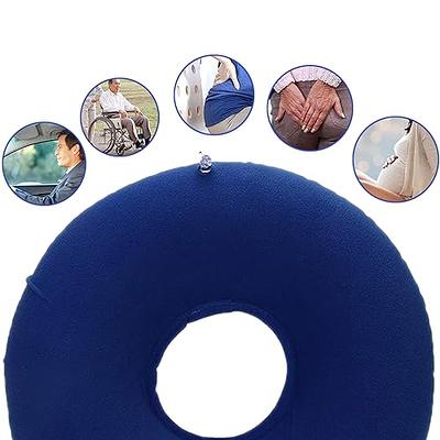 Inflatable Donut Cushion Seat, Portable Butt Hemorrhoid Pillow