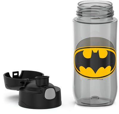 Thermos Kids Plastic Water Bottle with Spout, Batman, 16 Fluid