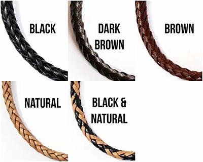 Braided Genuine Leather Wallet Chain