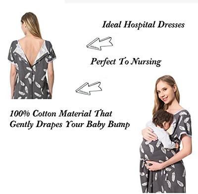 labor delivery gowns and hospital gowns by Dressed to Deliver