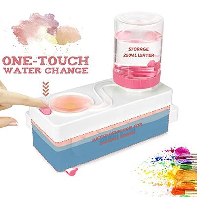 New Portable Paint Brush Cleaner Multifunction Paint Brush Washer Box  Acrylic Easy Cleaning Brush Holder Color Palette Art Set