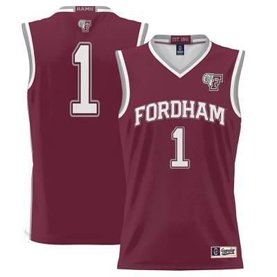 Men's ProSphere #1 Maroon Fordham Rams Endzone Football Jersey