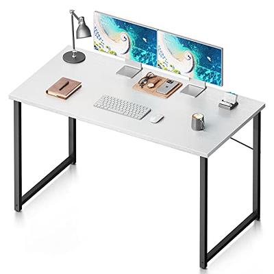 Coleshome 32 Inch Computer Desk, Modern Simple Style Desk for Home Office,  Study Student Writing Desk, Black