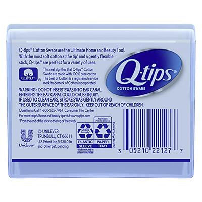 Q-tips Cotton Swabs - Travel Q-tips for Beauty Makeup Nails Men's Grooming  and More Perfect for On the Go Travel Size Case 30 Count Ea (Pack of 2)