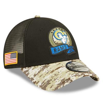 Men's New Era Stone Los Angeles Rams 2023 Salute to Service 39THIRTY Flex Hat Size: Medium/Large