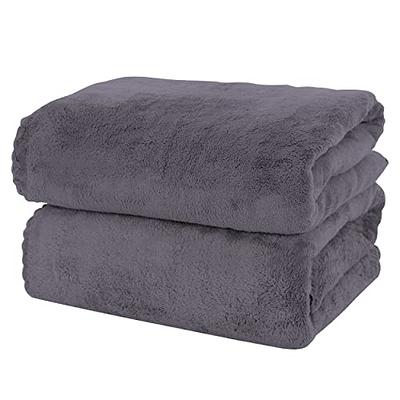 Belizzi Home Cotton 2 Pack Oversized Bath Towel Set 28x55 inches, Large Bath  Towels, Ultra Absorbant Compact Quickdry & Lightweight Towel, Ideal for Gym  Travel Camp Pool - Charcoal Grey