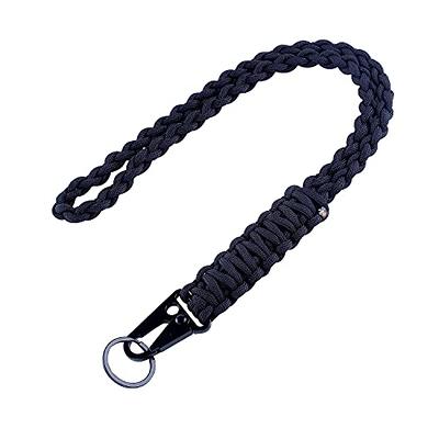 Heavy Duty Braided 550 Paracord Neck Lanyard Keychain for Men Women Outdoor  Survival, Parachute Rope Necklace