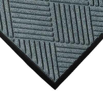 Lavex Water Absorbent 2' x 3' Blue Waffle Indoor Entrance Mat - 3