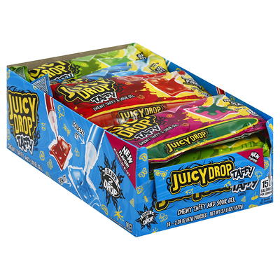 Juicy Drop Sour Gel Pen Candy Pack of 12 - Sour Candy Variety in Fruity  Flavor