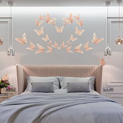 InsuWood 72 Pcs 3D Butterfly Wall Decor Stickers, 3 Styles 3 Sizes