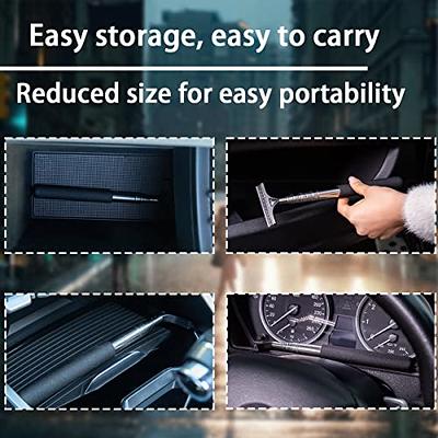 Car Rearview Mirror Wiper, Auto Glass Squeegee, Retractable to 38.58 inches  Long Car Glass Wiper, Portable Cleaning Tool for All Vehicles, Windows