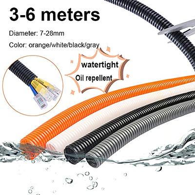 1 in. x 50 ft. Split Wire Conduit, Black