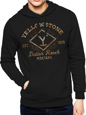 Yellowstone Men's & Big Men's Graphic Hoodie Sweatshirt, Sizes S-3XL