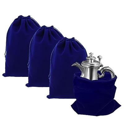 cobee Silver Storage Bags, 4pcs Anti Tarnish Cloth Pouches Large Siliver  Protecter Bags Protection Resistant Cloth Storage Plush Bag for Jewelry,  Silverware, Flatware Cleaning, 11.8 x 7.8(Blue) - Yahoo Shopping