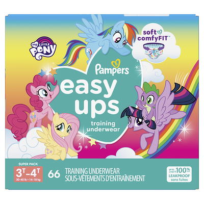 Pampers Easy Ups Girls' My Little Pony Disposable Training Underwear - 2t-3t  - 74ct : Target