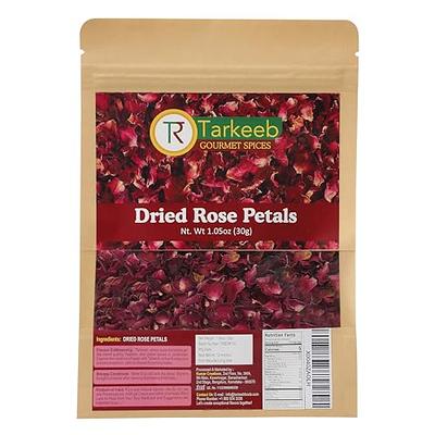 Red Rose Petals - Pure, All Natural & Edible Rose Petals - Dried Flower  Petals for Herbal Tea, Decoration, Rose Sprinkles, Topping on Cupcakes,  Desserts - Net Weight: 0.35oz/10g - Yahoo Shopping