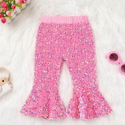 Sequin Bell Bottom Flare Pants Velvet Long Pants Toddler Flare Leggings  Baby Girl Bell Bottoms Christmas Bell Bottoms Sequin Pants Toddler Sparkle  Leggings Sparkling Trousers Pink-velvet 18-24 Months - Yahoo Shopping