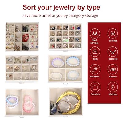 Hair Accessories Organizer Box Clear Rotatable Storage Box for Hair  Accessories Watch Necklace Four Layers 