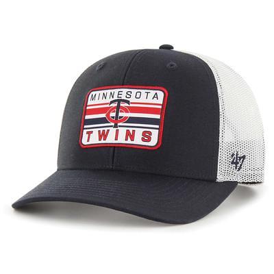 Men's Fanatics Branded White/Navy Minnesota Twins Iconic Color Blocked Fitted Hat