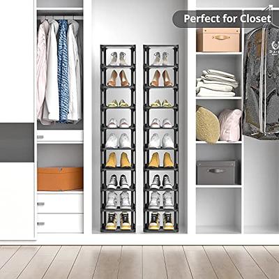 ZOINLIY 4-Pack Foldable Clothes Drawer Organizer White, Stackable