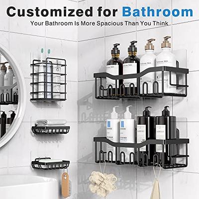 Bathroom Shower Shelf, Wall Shower Caddy Shelf Non Drilling