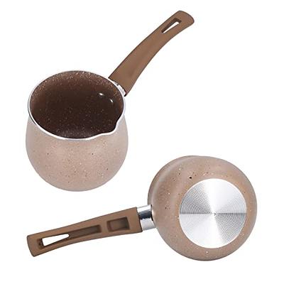 Small Milk Pot Melting Butter with Handle Cookware Coffee Pot Porridge  Cooking Pot Soup Pot