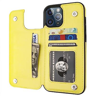 iPhone 11 Pro Max Wallet Case with Card Holder,OT ONETOP PU Leather  Kickstand Card Slots Case,Double Magnetic Clasp and Durable Shockproof  Cover for