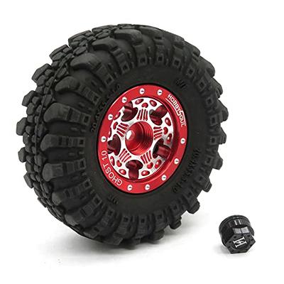HOBBYSOUL RC 1.0 Wheels and Tires, RC 1/24 Tires & 1.0 Beadlock