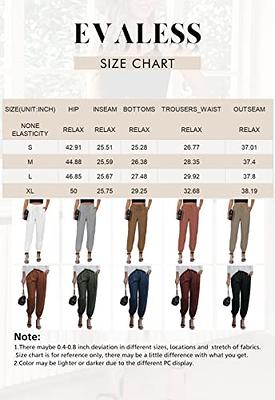 Women's Half Elastic Waist Straight Leg Pants Ladies Solid Color Business  Office Dress Pants Trousers with Pockets