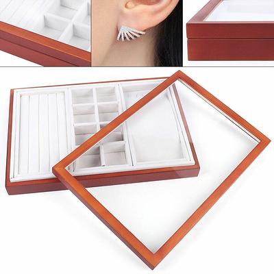 Agoder Jewelry Organizer Box, Acrylic Earring Organizer Jewelry Box with  Compartment Tray, Clear Display Storage Box for Rings Bracelet Necklaces, 2  Layer Travel Jewelry Case Gift - Yahoo Shopping