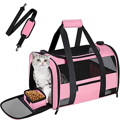 Cat Carriers For Large Cats 20 Lbs+, Soft Sided Pet Carrier Bag For Dogs,  Portable Large Dog Carrier- Collapsible Folding Pet Travel Carrier, Large