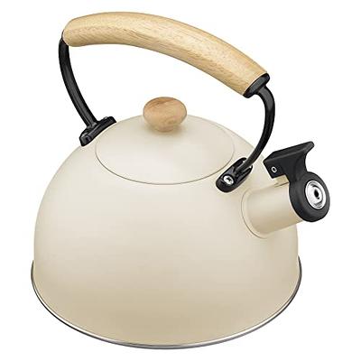 Elitra Home Stove Top Whistling Fancy Tea Kettle - Stainless Steel