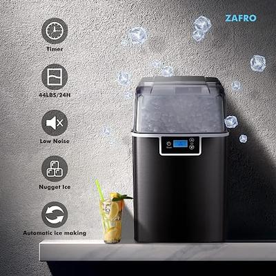 LCD Self-Cleaning Ice Maker: Countertop Machine, 44Lbs/24H