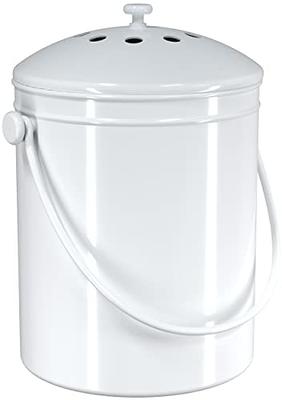 Utopia Kitchen Stainless Steel Compost Bin for Countertop - 1.3