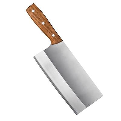 Gourmetop Chinese Vegetable Knife Meat Cleaver Knife for Kitchen Cooking,  Professional Chinese Chef Knife with Anti Slip Wooden Handle - Yahoo  Shopping