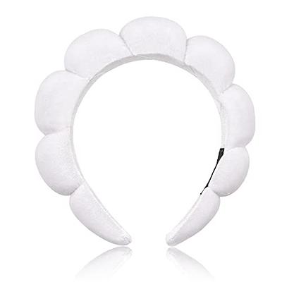 Headband For Makeup, Cat Ears Makeup Headbands For Women (white+