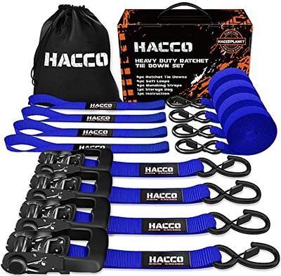 Haccoplanet Ratchet Straps, 5280lb Break Strengeth, 1.6 x 8