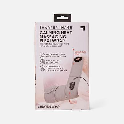 CALMING COZY 23 in. x 5 in. Massaging Heating Neck Wrap, Grey