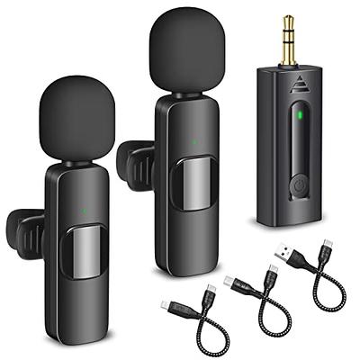 3-in-1 Wireless Lavalier Microphone Compatible with IOS Recording Lapel  Microphone Camera For  TikTok Live Video Mini Mic