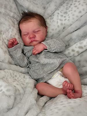 RXDOLL 19 inch Lifelike Reborn Sleeping Baby Dolls Realistic