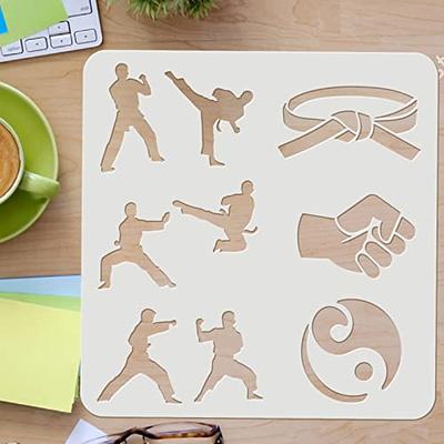 FINGERINSPIRE Coffee Sign Stencils Template 11.8x11.8 inch Plastic