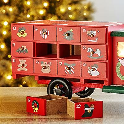 Glitzhome 15H Wooden Christmas Truck Countdown, Advent Calendar for the  Holidays Table Decoration 24 Days Until Christmas Countdow - Yahoo Shopping