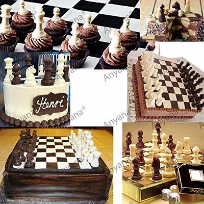 Resin Mold for 3D International Chess, Silicone Mold for Resin Casting,  Crafting Chocolate Candy Fondant Cake Candle and DIY Decorating Molds  (Chess